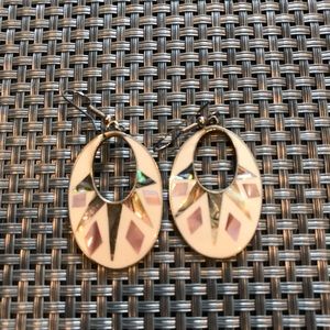 Geometric drop earrings